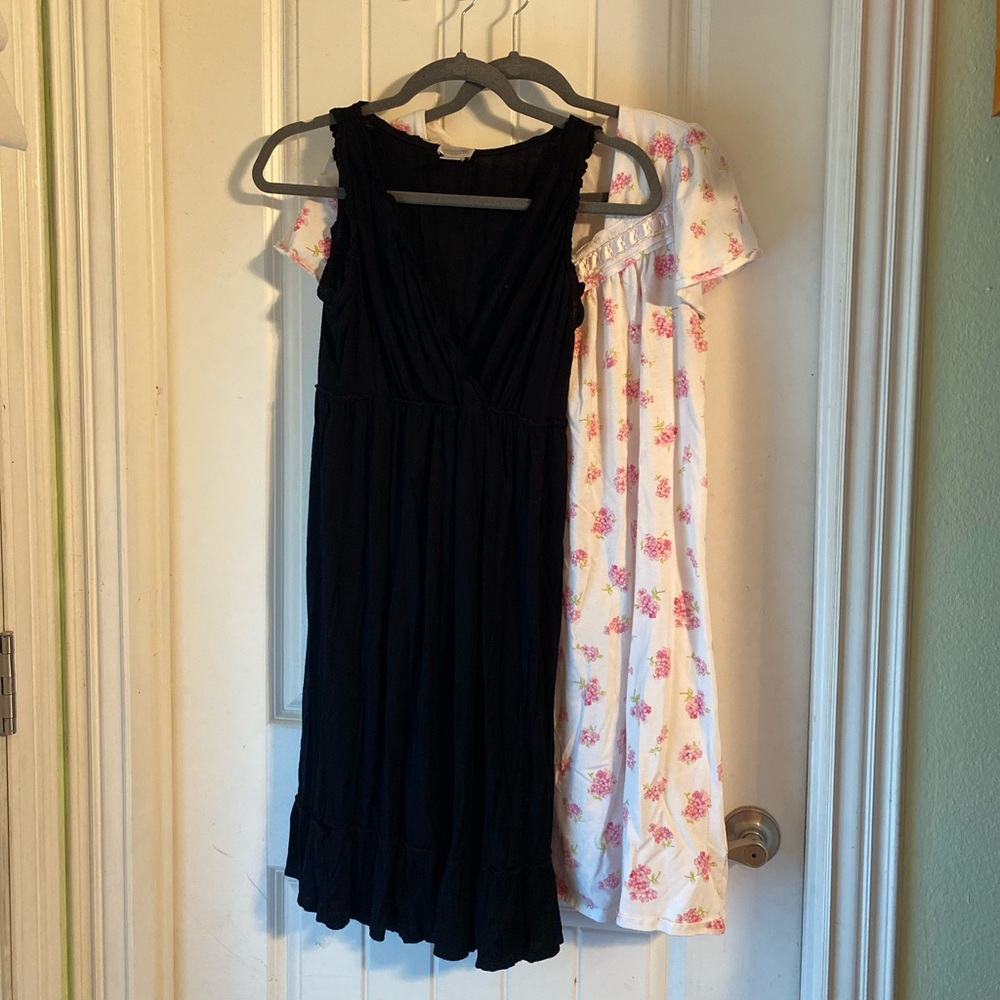 2 medium nursing maternity nightgowns